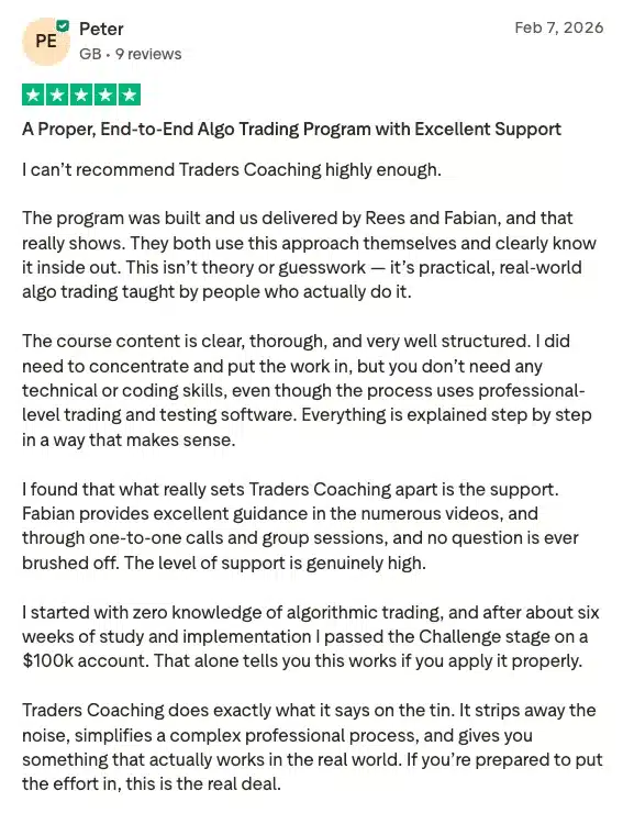 Trustpilot review