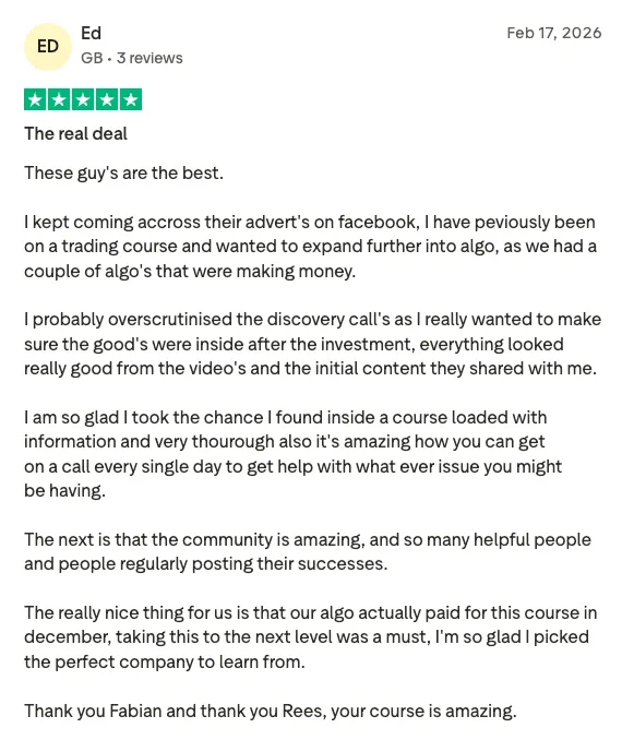 Trustpilot review
